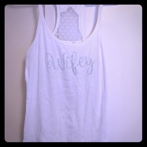 Betsey Johnson "wifey" tank top